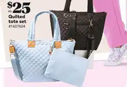 Giant Tiger Quilted tote set offer