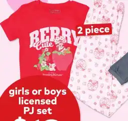 Giant Tiger girls licensed PJ set offer