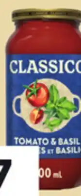 Giant Tiger Classico pasta sauce offer