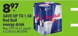 Giant Tiger Red Bull energy drink offer
