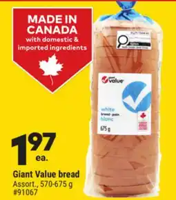 Giant Tiger Giant Value bread offer
