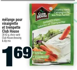 Super C mélange pour vinaigrette et trempette Club House | Club House dressing & dip mix offer