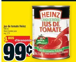 Super C jus de tomate Heinz | Heinz tomate juice offer