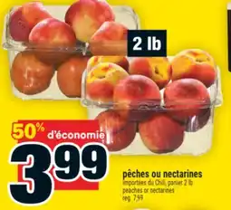 Super C pêches ou nectarines | peaches or nectarines offer