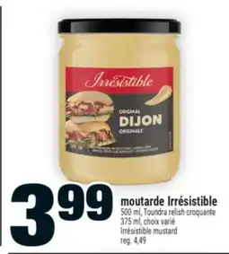 Super C moutarde Irrésistible | Irrésistible mustard offer