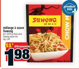 Super C mélange à sauce Suwong | Suwong sauce mix offer