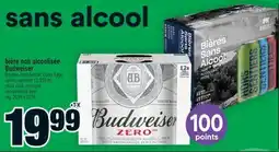 Super C bière non alcoolisée Budweiser | non-alcoholic beer offer