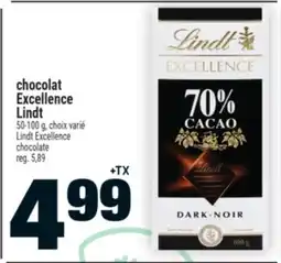 Super C chocolat Excellence Lindt | Lindt Excellence chocolate offer