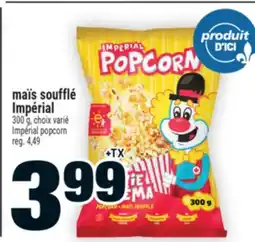Super C maïs soufflé Impérial | Impérial popcorn offer