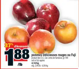 Super C pommes Délicieuses rouges ou Fuji | red or fuji apples offer