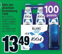 Super C bière non alcoolisée Kronenbourg 1664 | non-alcoholic beer offer