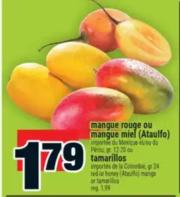 Super C mangue rouge ou mangue miel (Ataulfo) | red or honey (Ataulfo) mango offer