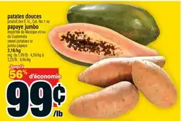 Super C patates douces papaye jumbo | sweet potatoes or jumbo papaya offer