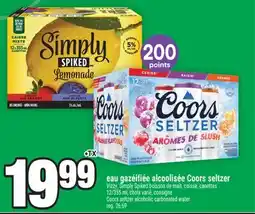 Super C eau gazéifiée alcoolisée Coors seltzer | Coors seltzer alcoholic carbonated water offer