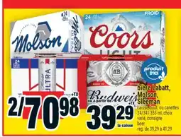 Super C bière Labatt, Molson, Sleeman | beer offer