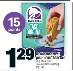 Super C assaisonnement pour tacos TacoBell | Taco Bell taco seasoning offer