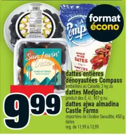 Super C dattes entières dénoyautées Compass | dates offer
