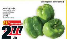 Super C POIVRONS VERTS | GREEN PEPPERS offer