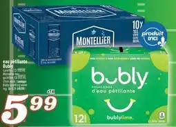 Marché Richelieu EAU PÉTILLANTE BUBLY | BUBLY SPARKLING WATER offer