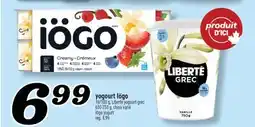 Marché Richelieu YOGOURT IÖGO | IÖGO YOGURT offer