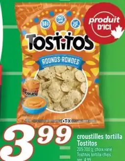Marché Richelieu CROUSTILLES TORTILLA TOSTITOS | TOSTITOS TORTILLA CHIPS offer