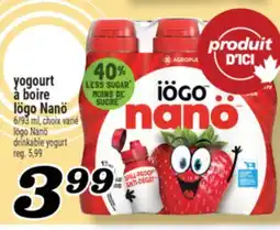 Marché Richelieu yogourt à boire IögoNanö | Nanö drinkable yogurt offer