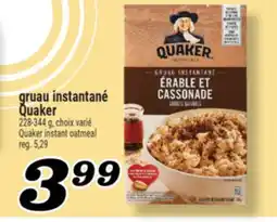 Marché Richelieu GRUAU INSTANTANÉ QUAKER | QUAKER INSTANT OATMEAL offer
