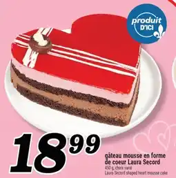Marché Richelieu GÂTEAU MOUSSE EN FORME DE COEUR LAURA SECORD | LAURA SECORD SHAPED HEART MOUSSE CAKE offer