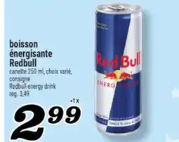 Marché Richelieu BOISSON ÉNERGISANTE REDBULL | REDBULL ENERGY DRINK offer