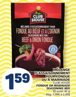 Marché Bonichoix CLUB HOUSE FONDUE OR MARINADE SEASONING MIX offer