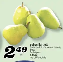 Marché Richelieu POIRES BARTLETT | BARTLETT PEARS offer