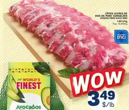 Marché Bonichoix FROZEN PORK BACK RIBS offer