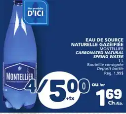 Marché Bonichoix MONTELLIER CARBONATED NATURAL SPRING WATER offer