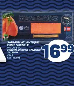 Marché Bonichoix VASCO & CO FROZEN SMOKED ATLANTIC SALMON offer