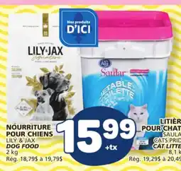 Marché Bonichoix LILY & JAX DOG FOODS offer