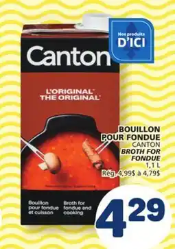 Marché Bonichoix CANTON BROTH FONDUE offer