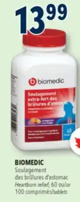 Familiprix BIOMEDIC, Heartburn relief, 60 or 100 tablets offer