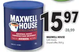 Familiprix MAXWELL HOUSE Ground coffee, 864g offer