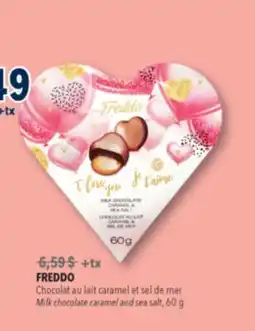 Familiprix FREDDO, Milk chocolate caramel and sea salt offer