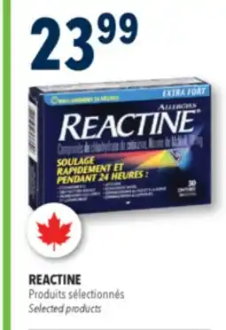 Familiprix REACTINE, Selected products offer