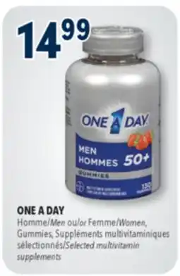Familiprix ONE A DAY, Women or Men, Gummies, Selected multivitamin supplements offer