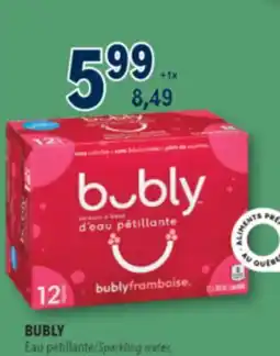 Familiprix BUBLY, Sparkling water offer