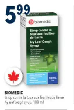 Familiprix BIOMEDIC, Ivy leaf cough syrup offer