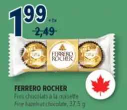 Familiprix FERRERO ROCHER Fine hazelnut chocolate, 37,5g offer
