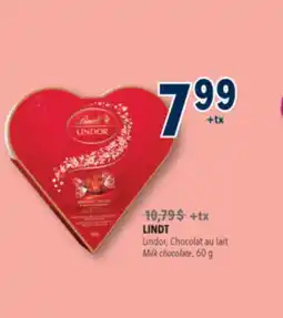 Familiprix LINDT Lindor, Milk chocolate offer