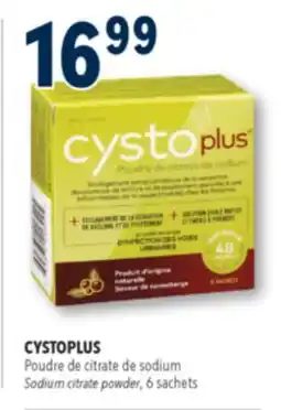 Familiprix CYSTOPLUS, Sodium citrate powder, 6 sachets offer