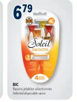 Familiprix BIC, Selected disposable razors offer