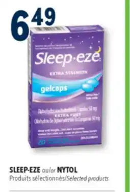 Familiprix SLEEP-EZE or NYTOL, Selected products offer