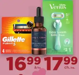 Proxim GILLETTE VENUS, MACH3, FUSION, SENSOR, DAISY Selected beard care products offer