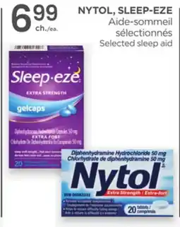Proxim NYTOL, SLEEP-EZE Selected sleep aid offer